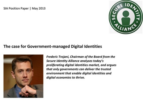 May 2013 - Paper - The case for Government-managed Digital Identities